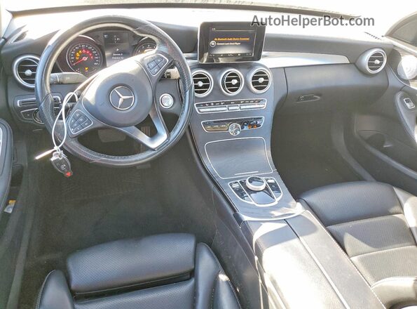 55SWF4KB2HU198316 2017 MERCEDES-BENZ C Blue წინა პანელის ხედი