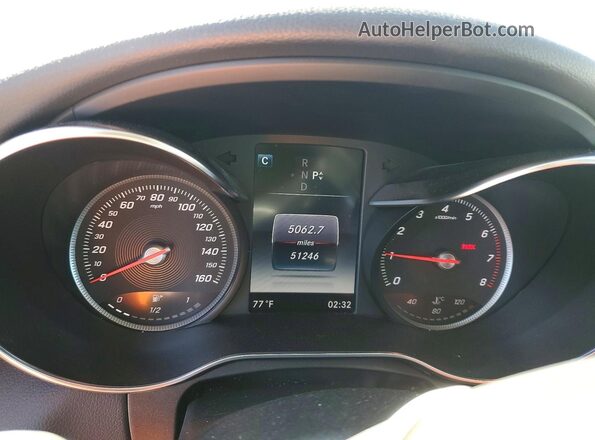 55SWF4KB2HU198316 2017 MERCEDES-BENZ C Blue ხელსაწყოთა პანელის ხედი