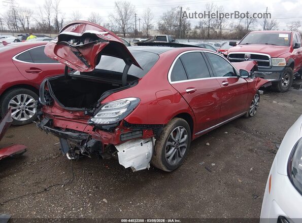 55SWF4KB2HU228690 2017 MERCEDES-BENZ C-CLASS Red Rear right