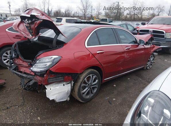 55SWF4KB2HU228690 2017 MERCEDES-BENZ C-CLASS Red Front left