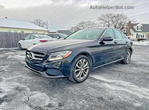 55SWF4KB3HU190077 2017 MERCEDES-BENZ C Black Задня ліва чверть