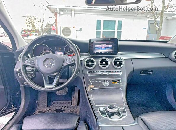 55SWF4KB3HU190077 2017 MERCEDES-BENZ C Black Вид щитка приладів