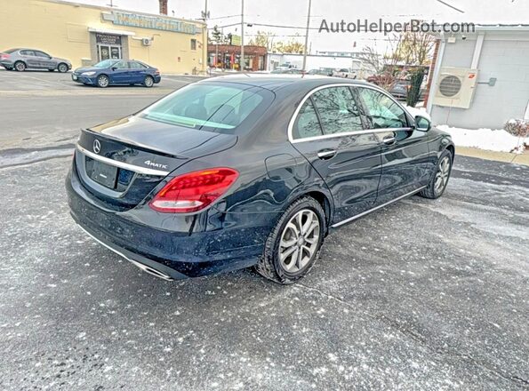 55SWF4KB3HU190077 2017 MERCEDES-BENZ C Black Передня права чверть