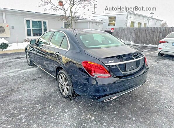 55SWF4KB3HU190077 2017 MERCEDES-BENZ C Black Задня права чверть