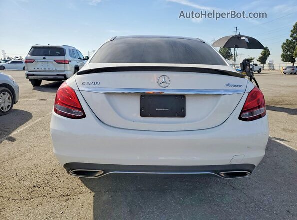 55SWF4KB3HU214281 2017 MERCEDES-BENZ C Белый Вид сзади