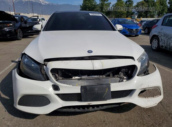 55SWF4KB3HU214281 2017 MERCEDES-BENZ C Белый Вид спереди