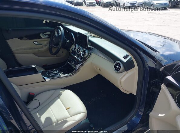 55SWF4KB3HU216502 2017 MERCEDES-BENZ C-CLASS Blue Вид салону спереду