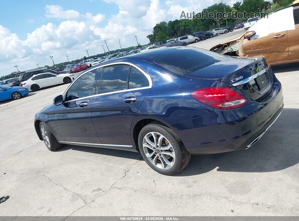 55SWF4KB3HU216502 2017 MERCEDES-BENZ C-CLASS Blue Панорамний вид салону 360°