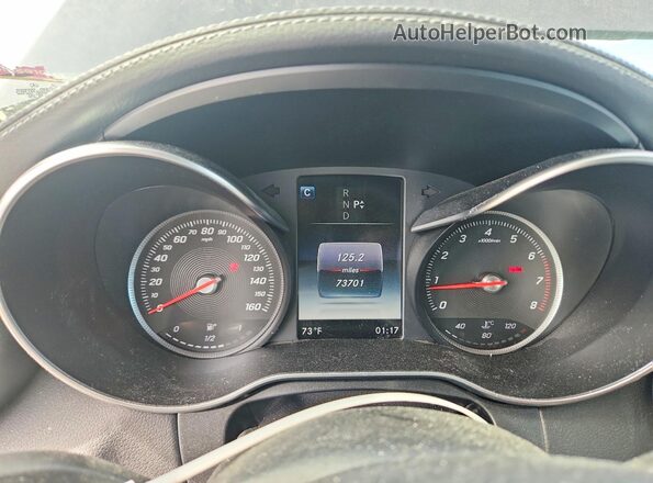 55SWF4KB6GU147397 2016 MERCEDES-BENZ C Blue Instrument cluster view