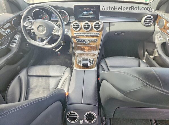 55SWF4KB6GU147397 2016 MERCEDES-BENZ C Blue Dashboard view