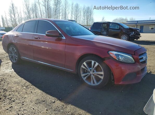 55SWF4KB6GU178780 2016 MERCEDES-BENZ C Red წინა მარჯვენა