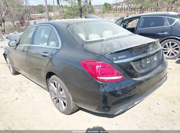 55SWF4KB7JU245233 2018 MERCEDES-BENZ C-CLASS Черный Задняя левая четверть