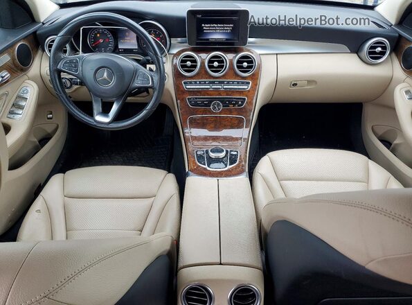 55SWF4KB7JU261416 2018 MERCEDES-BENZ C Синий Вид панели приборов