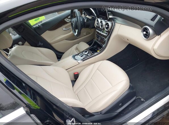 55SWF4KB7JU271606 2018 MERCEDES-BENZ C-CLASS Черный Вид салона спереди
