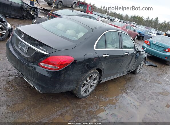 55SWF4KB7JU271606 2018 MERCEDES-BENZ C-CLASS Черный Задняя правая четверть