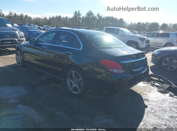 55SWF4KB7JU273016 2018 MERCEDES-BENZ C-CLASS Черный Задняя левая четверть