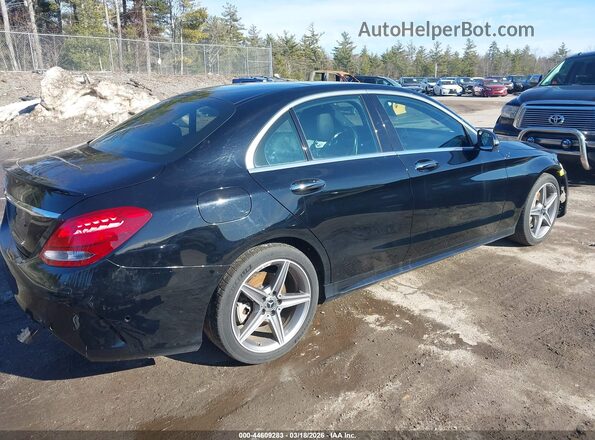 55SWF4KB7JU273016 2018 MERCEDES-BENZ C-CLASS Черный Задняя правая четверть