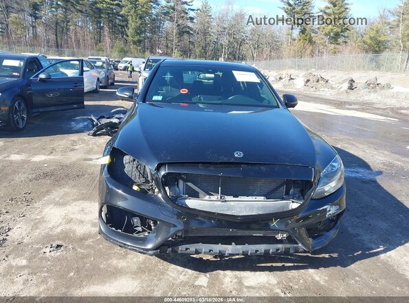 55SWF4KB7JU273016 2018 MERCEDES-BENZ C-CLASS Черный Вид задней части салона