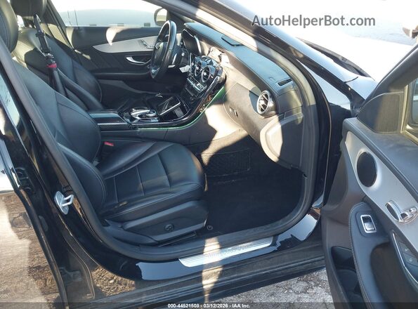 55SWF4KB8GU138572 2016 MERCEDES-BENZ C-CLASS Black Widok wnętrza z przodu