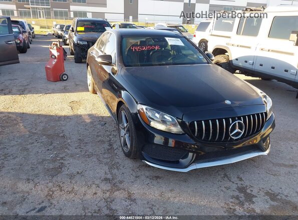55SWF4KB8GU138572 2016 MERCEDES-BENZ C-CLASS Black Przód prawy