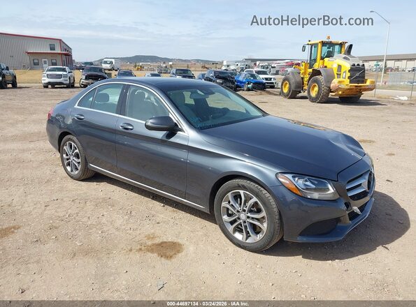 55SWF4KB8GU139429 2016 MERCEDES-BENZ C-CLASS Серый Передняя правая четверть