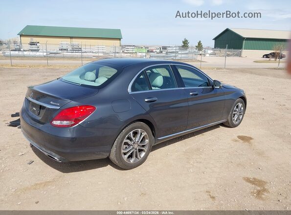 55SWF4KB8GU139429 2016 MERCEDES-BENZ C-CLASS Серый Задняя правая четверть