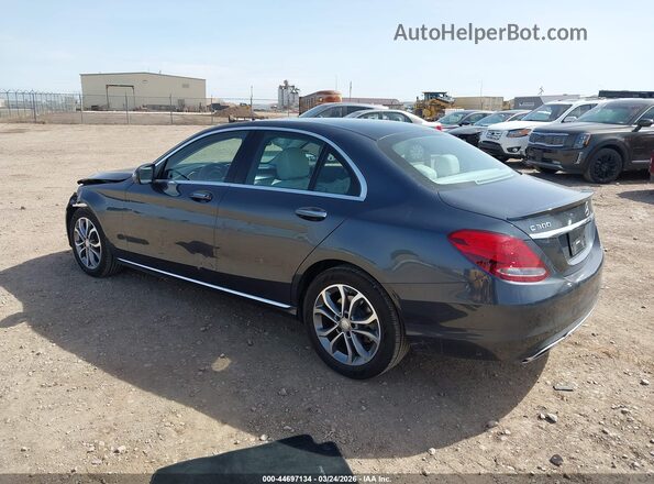 55SWF4KB8GU139429 2016 MERCEDES-BENZ C-CLASS Серый Задняя левая четверть