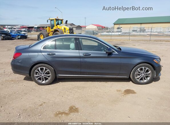 55SWF4KB8GU139429 2016 MERCEDES-BENZ C-CLASS Серый Вид задней части салона