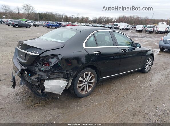 55SWF4KB8HU189779 2017 MERCEDES-BENZ C-CLASS Black Rear right