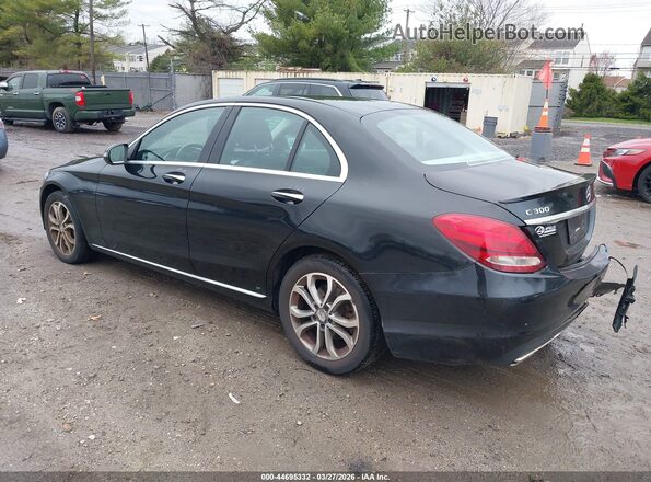 55SWF4KB8HU189779 2017 MERCEDES-BENZ C-CLASS Black Rear left