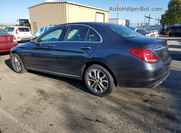 55SWF4KB9GU111252 2016 MERCEDES-BENZ C Charcoal Задня ліва чверть