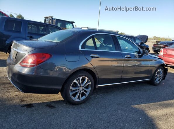 55SWF4KB9GU111252 2016 MERCEDES-BENZ C Charcoal Задня права чверть