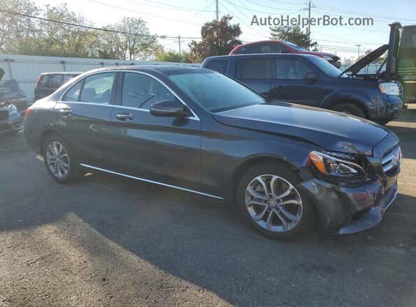 55SWF4KB9GU111252 2016 MERCEDES-BENZ C Charcoal Передня права чверть