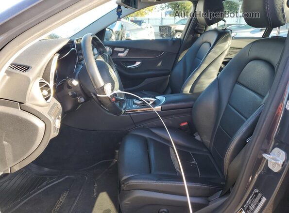 55SWF4KB9GU111252 2016 MERCEDES-BENZ C Charcoal Вид салону спереду