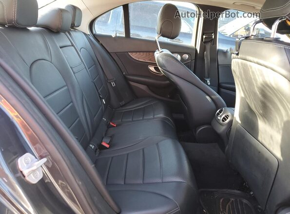 55SWF4KB9GU111252 2016 MERCEDES-BENZ C Charcoal Вид задніх сидінь
