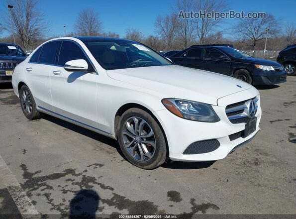 55SWF4KB9HU185224 2017 MERCEDES-BENZ C-CLASS White Delantero derecho