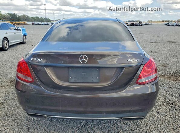 55SWF4KBXHU184034 2017 MERCEDES-BENZ C Brown Widok z tyłu
