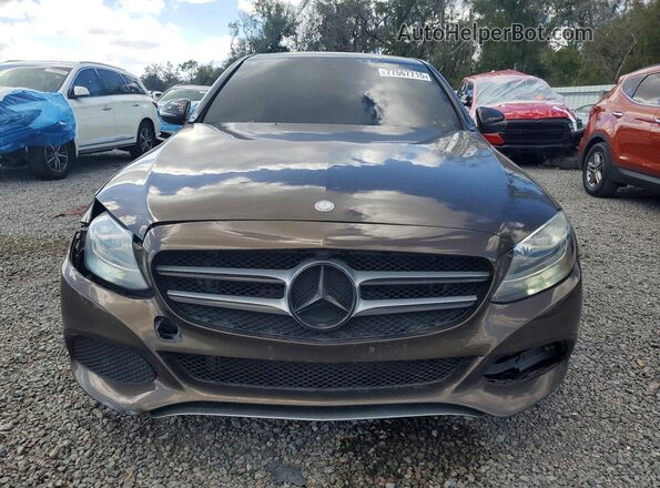 55SWF4KBXHU184034 2017 MERCEDES-BENZ C Brown Widok z przodu