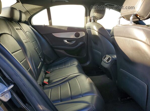 55SWF4KBXJU239359 2018 MERCEDES-BENZ C Black Vista de los asientos traseros