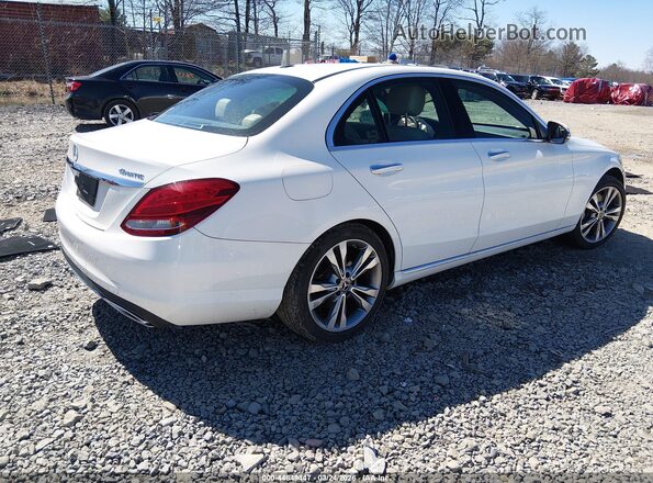 55SWF4KBXJU243427 2018 MERCEDES-BENZ C-CLASS White Tył prawy