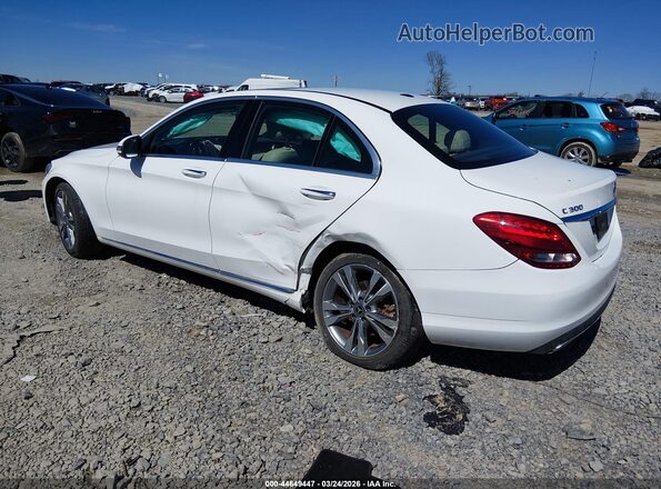 55SWF4KBXJU243427 2018 MERCEDES-BENZ C-CLASS White Tył lewy
