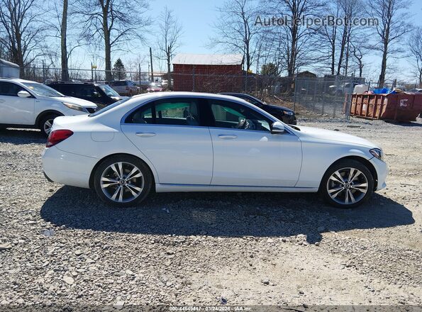 55SWF4KBXJU243427 2018 MERCEDES-BENZ C-CLASS White Widok wnętrza z tyłu