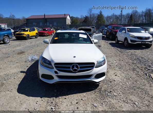 55SWF4KBXJU243427 2018 MERCEDES-BENZ C-CLASS White Widok zestawu wskaźników