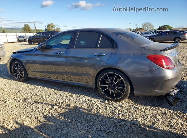 55SWF6EB3HU215020 2017 MERCEDES-BENZ C Gray უკანა მარცხენა