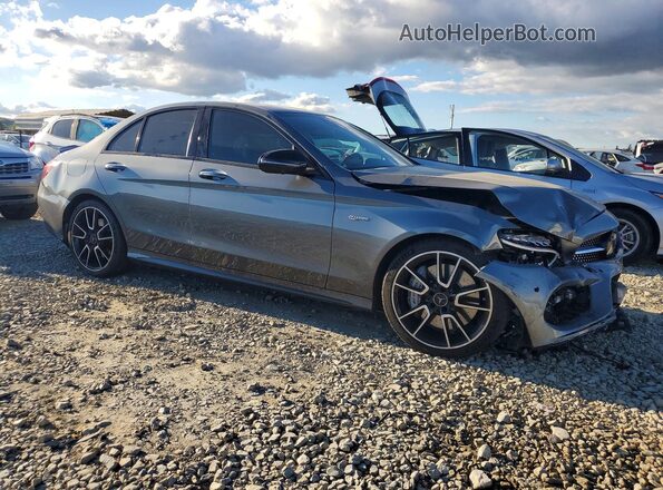 55SWF6EB3HU215020 2017 MERCEDES-BENZ C Gray წინა მარჯვენა