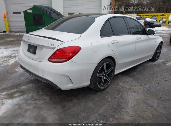 55SWF6EB4HU230660 2017 MERCEDES-BENZ AMG C 43 White Задня права чверть