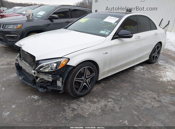 55SWF6EB4HU230660 2017 MERCEDES-BENZ AMG C 43 White Передня ліва чверть