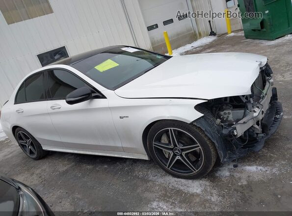55SWF6EB4HU230660 2017 MERCEDES-BENZ AMG C 43 White Вид задньої частини салону