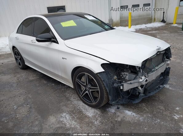 55SWF6EB4HU230660 2017 MERCEDES-BENZ AMG C 43 White Передня права чверть