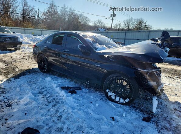 55SWF6EB6HU214296 2017 MERCEDES-BENZ C Black Delantero derecho